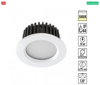 357600 белый Встраиваемый светильник IP44 LED 3000K 10W