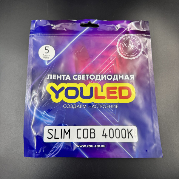 Лента светодиодная YouLED COB 5w 384d 3000К, 4000К, 6000К