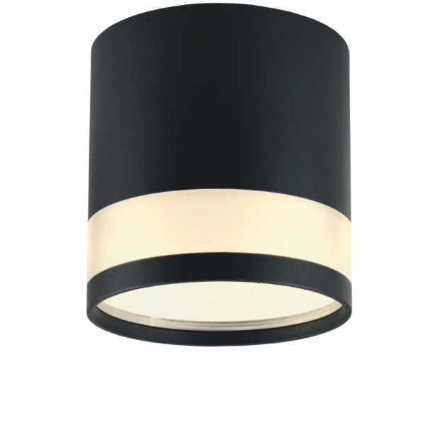 Светильник GX53 ART GLASS BLACK универсальный, 83*90 мм, 40 шт/кор