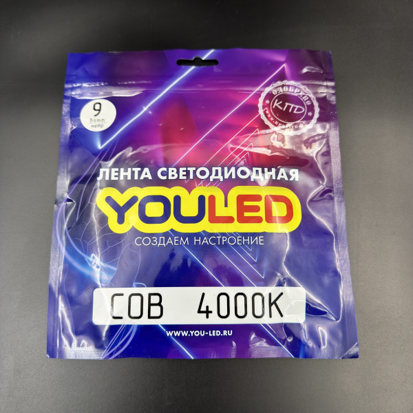 Лента светодиодная YouLED COB 9w 320d 3000К, 4000К, 6000К