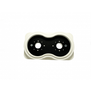 Платформа теневая чёрная круг DUO под светильник Art GU10 160х90х20мм