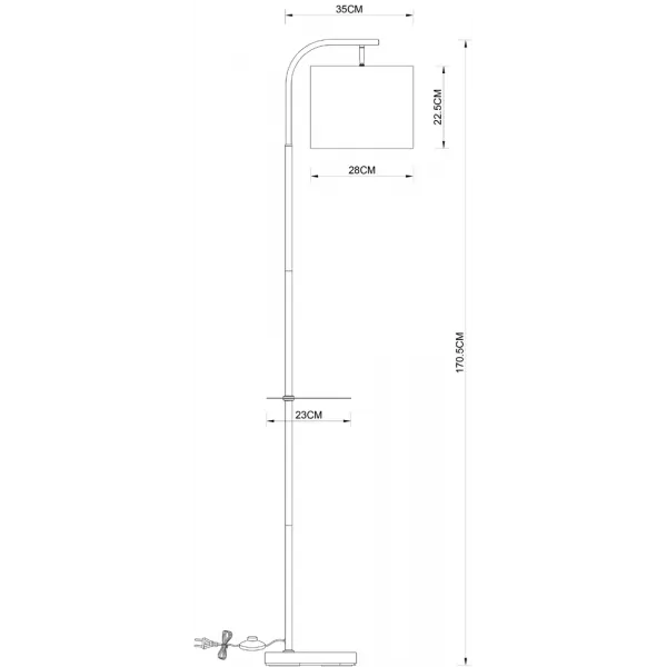 Торшер Arte Lamp CONNOR ARTE LAMP A4053PN-1BK