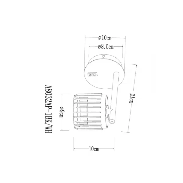 Спот Arte Lamp ATRIA ARTE LAMP A8032AP-1BK