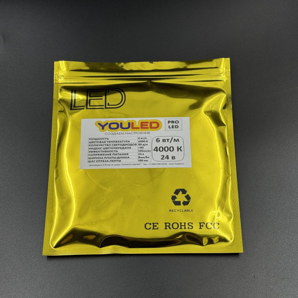Лента светодиодная YouLED PRO LED 6w 80d 3000К, 4000К, 6000К