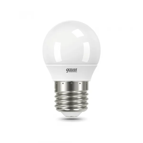 Комплект светодиодных ламп (3шт) Gauss ELEMENTARY GLOBE Шар 6W 420lm 3000K E27 53216T GAUSS 53216T_GAUSS