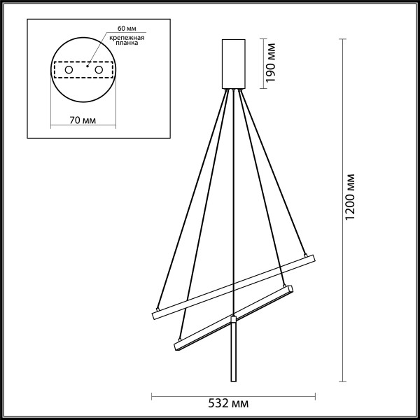 3860/39B L-VISION ODEON LIGHT 3860/39B