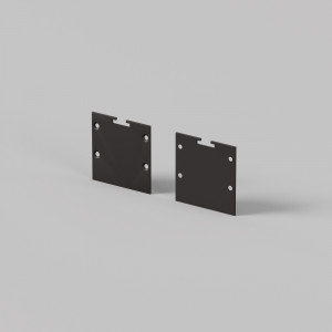 Комплект заглушек (для профиля 35×35) 2 шт., ALM-3535BT-B-EC 642038
