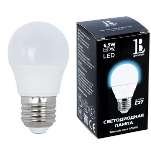 Светодиодная лампа L&B 6W 520Lm 3000K E27 E27-6,5W-3000K-G45