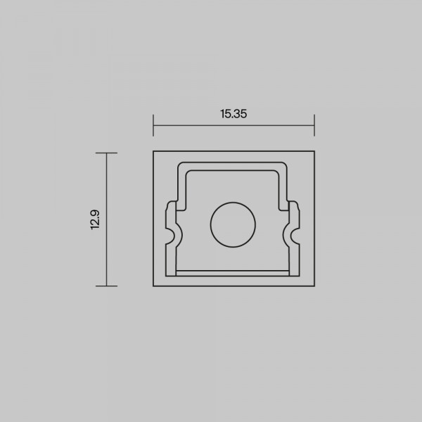 Комплект заглушек (для профиля 26×30) 2 шт., ALM-2630-EC 642053