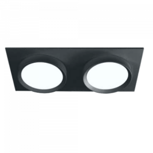 Светильник GX53 ART INFINITY DUO чёрный, встраиваемый, 220*110 мм, 30 шт/кор