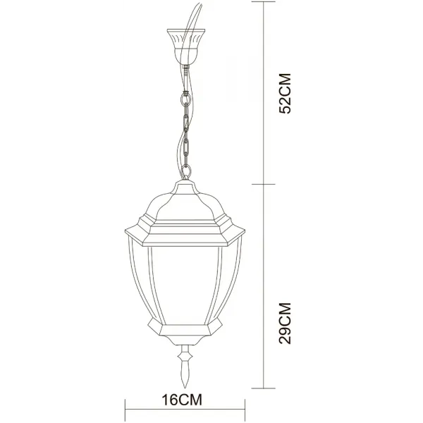 Уличный подвесной светильник Arte Lamp PEGASUS ARTE LAMP A3151SO-1BN