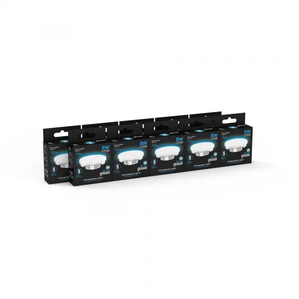 Светодиодная лампа Gauss 8W 760Lm 6500K GX53 108008308 GAUSS 108008308_GAUSS