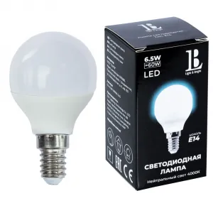Светодиодная лампа L&B 6W 520Lm 4000K E14 E14-6,5W-4000К-G45