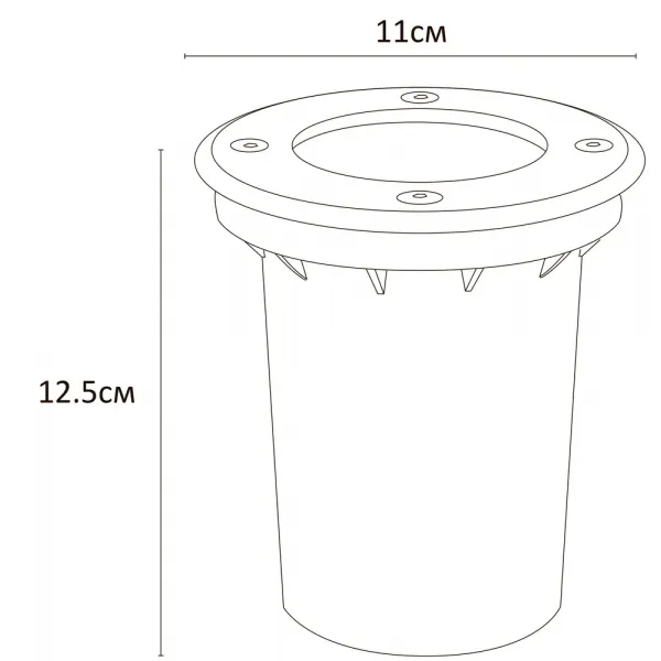 Тротуарный светильник Arte Lamp PIAZZA ARTE LAMP A6017IN-1SS
