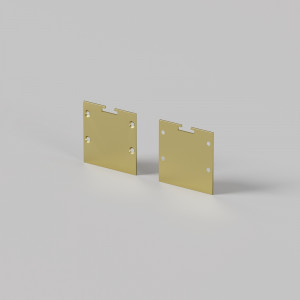 Комплект заглушек (для профиля 35×35) 2 шт., ALM-3535BT-BR-EC 642039