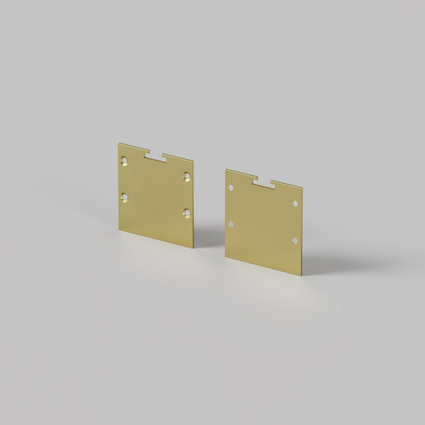 Комплект заглушек (для профиля 35×35) 2 шт., ALM-3535BT-BR-EC 642039
