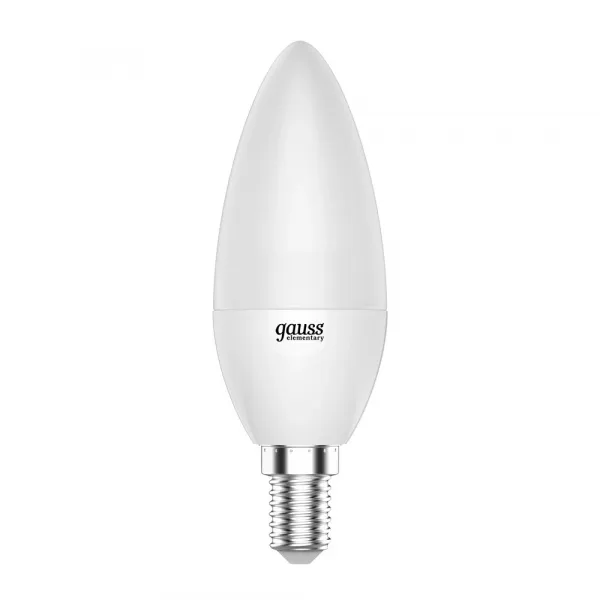 Комплект светодиодных ламп (3шт) Gauss ELEMENTARY CANDLE Свеча 6W 420lm 3000K E14 33116T GAUSS 33116T_GAUSS