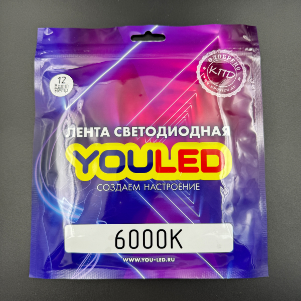 Лента светодиодная YouLED 12w 128d 3000К, 4000К, 6000К