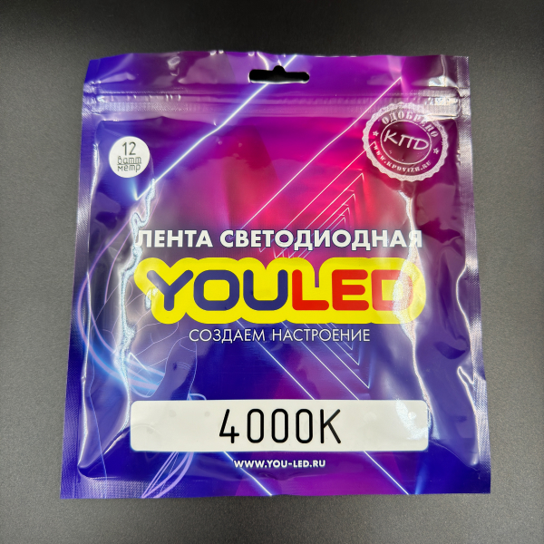 Лента светодиодная YouLED 12w 128d 3000К, 4000К, 6000К