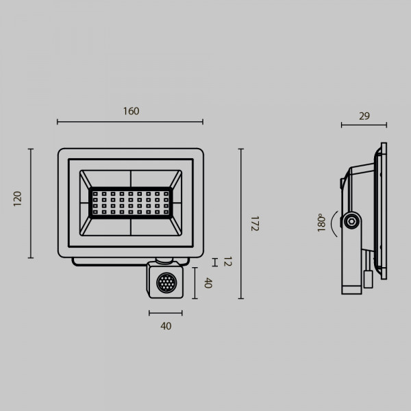 Прожектор Flood 6500К 30Вт IP 65