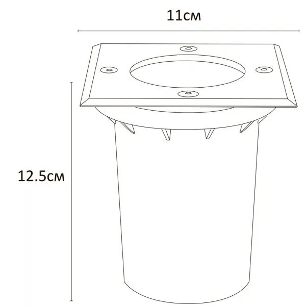 Тротуарный светильник Arte Lamp PIAZZA ARTE LAMP A6015IN-1SS